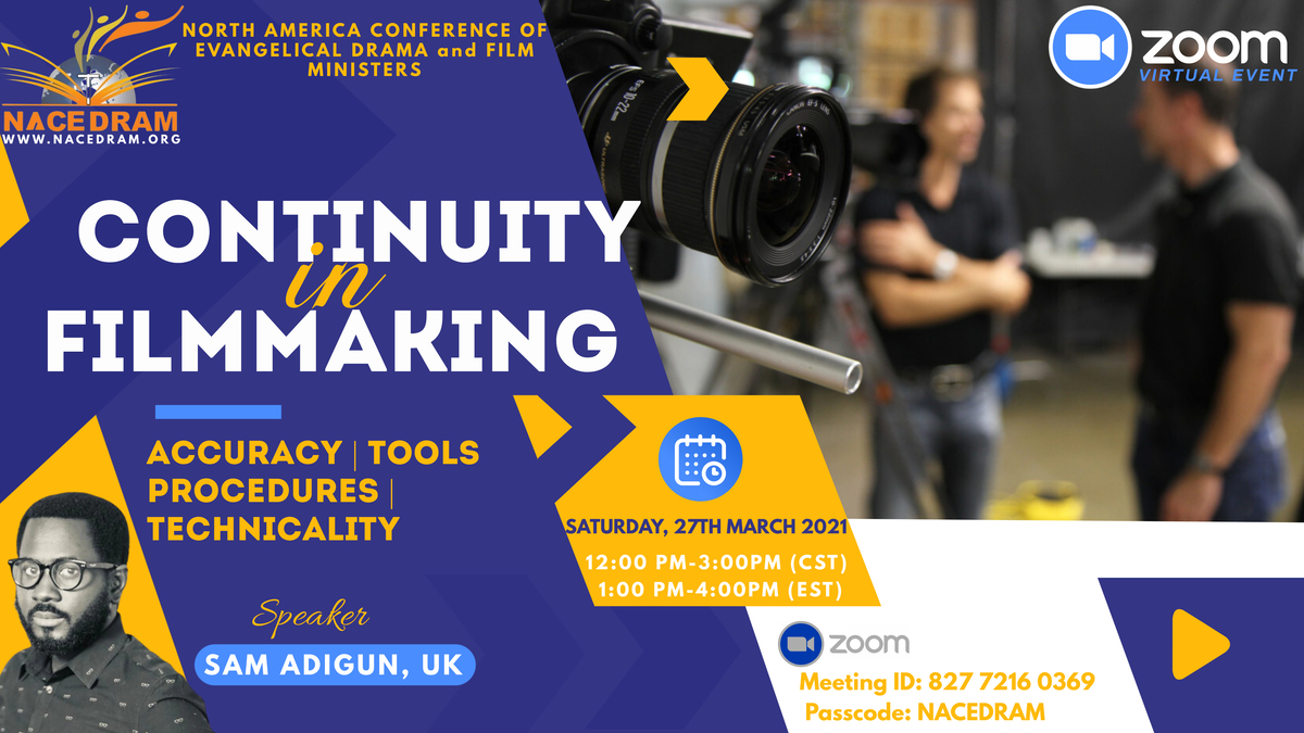 Continuity in Filmmaking - NORTH AMERICA CONFERENCE OF EVANGELICAL ...